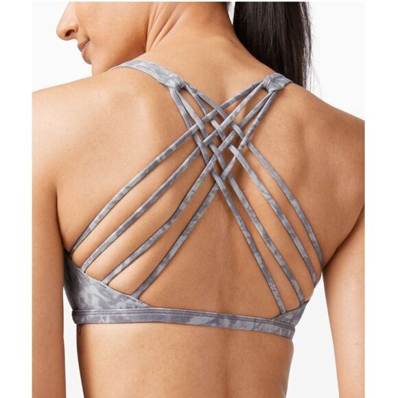 Lululemon Free to Be Bra Wild in Summer Shade Ice Grey Multi - Picture 3 of 5